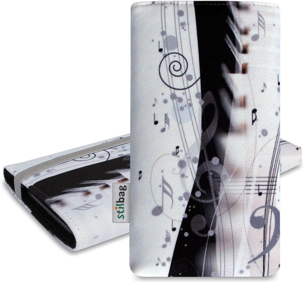stilbag Pouch 'MIKA' for Samsung Galaxy Alpha – Design: Piano Music