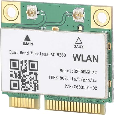 Dilwe 8260HMW Mini PCI-E Bluetooth 4.2 AC Dual Band Wireless Network Adapter
