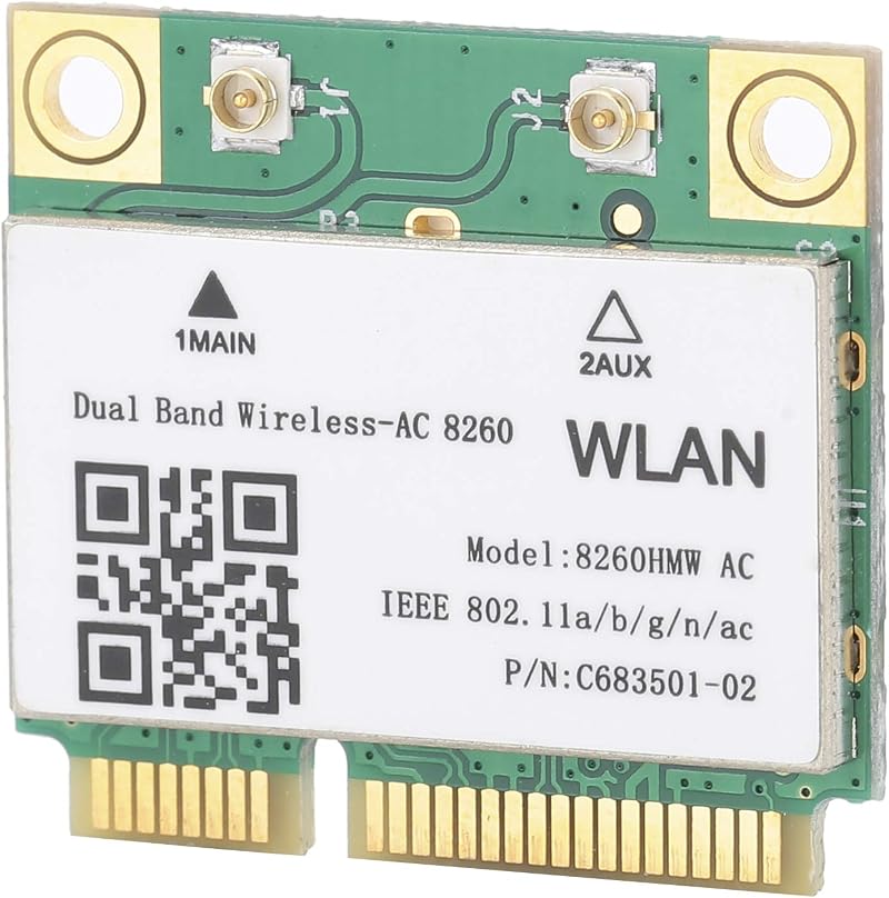 Dilwe 8260HMW Mini PCI-E Bluetooth 4.2 AC Dual Band Wireless Network Adapter