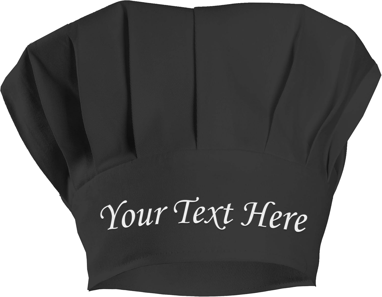 Custom Personalized and Embroidered Adult Chef Hat Cap with