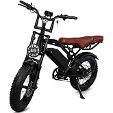 Electric Bike for Adults 750W 20" Fat Tire 48V 18Ah 31Mi Range 7-Speed | Full Suspension, Removable 864Wh Battery, 28MPH Top Speed, 330Lbs Max Load, Color LCD All-Terrain