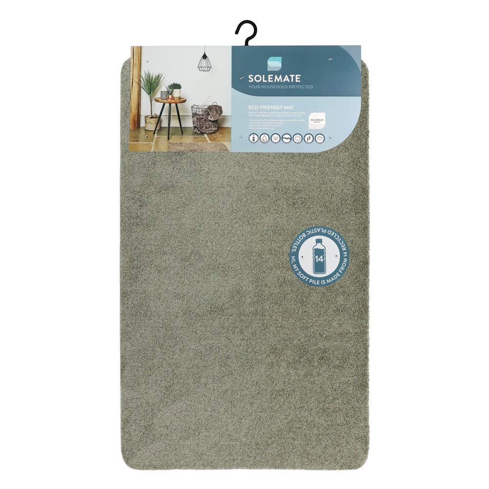 JVL SOLEMATE Eco-Friendly Door Mat, Graphite, One size, 01-351