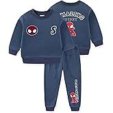 Marvel Spider-Man Boys Fleece Crew Neck Sweatshirt and Pants Set for Big Kids
