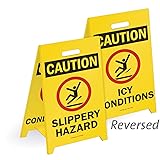 "Slippery Hazard / Icy Conditions" Reversible Floor