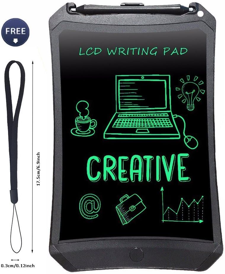 LCD Writing Tablet，Bestobal 8.5 inch Screen Lock Electronic Writing Board，Portable Handwriting Notepad with Stylus for Kids and Adults at Home, School and Work Office (8.5 inch Black)