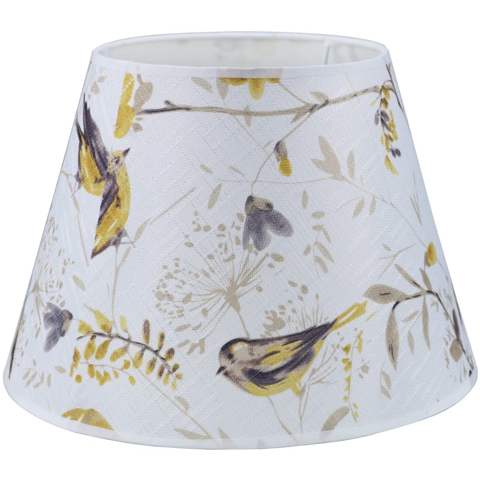 Sinta Lampshade Morden Style Fabric Relacement Light Shade for E14/E27 Table Lamp Bedside Lamp Wall Lamp Floor Lamp Ø6inch/16cm,Print Bird