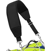 BIG TEETH Golf Bag Strap Single Padded Shoulder Strap Adjustable Thick Pad Straps Universal Replacement Quick Release