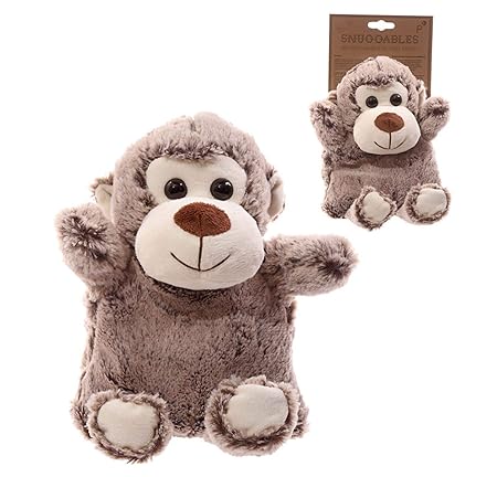 Cute diseño de mono Snuggables calentador para microondas: Amazon ...
