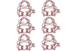 CIAO STILISTA (6 Pack) 1/2" Fire Sprinkler Head Cage Guard Protector Fire Extinguishing System Sprinkler Bracket Red