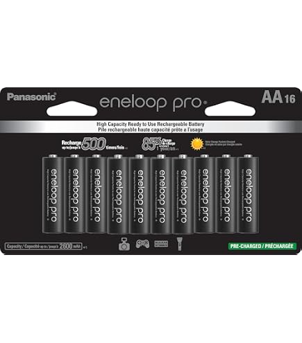2 Batterie Ricaricabili Panasonic Eneloop Lite AAA 600 MAh NiMH Per Telefoni Gigaset