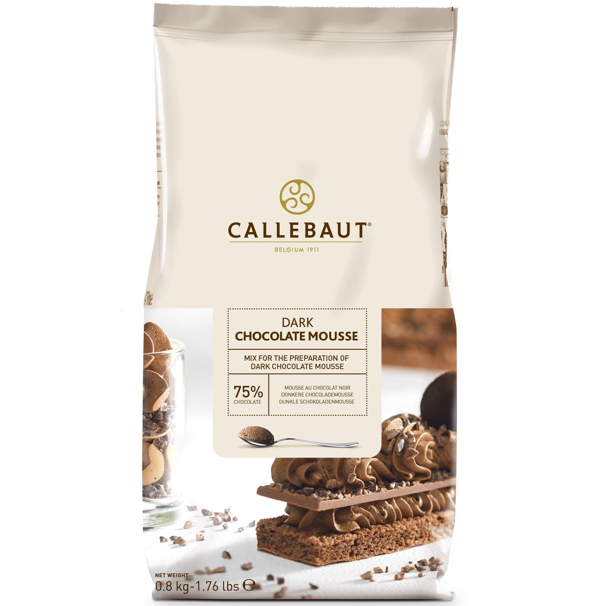 Callebaut Chocolate Mousse Mix Dark 0.80kg