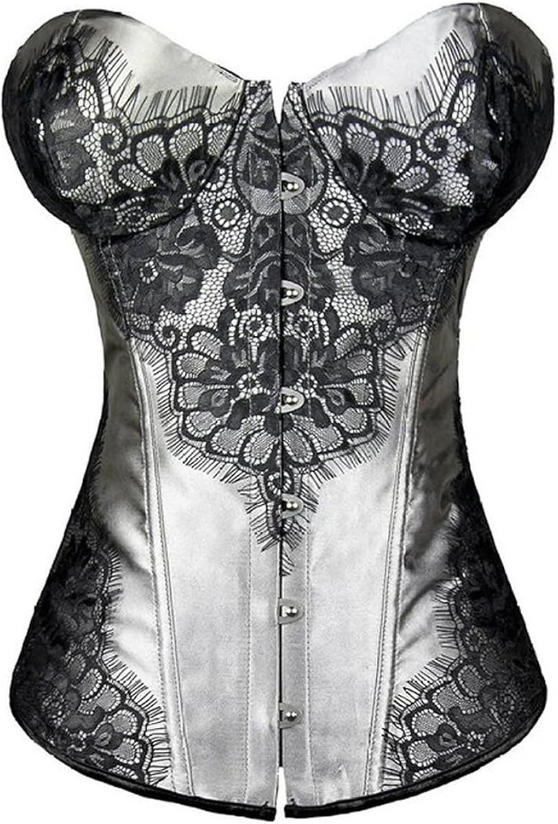 Corset Bustier DISSA à Lacets Avec Plumes - Gainement Femme Désossé Push-up