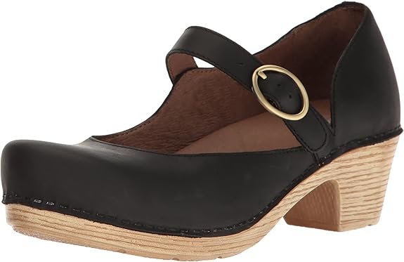 Amazon.com | Dansko Women's Missy Mary Jane Flat, Black Veg, 42 EU/11.5-12 M US | Flats