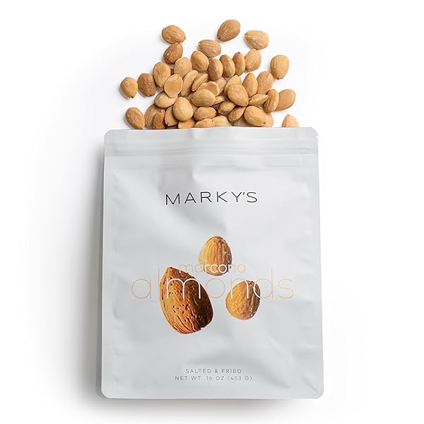 MARKY’S FRIED AND SALT MARCONA ALMONDS NUTS FORM...