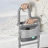 Xentrawave Dual Bar Bed Rail for Elderly Adults Safety with Storage Pocket, Bed Assist Rail for Seniors for Easily Getting in