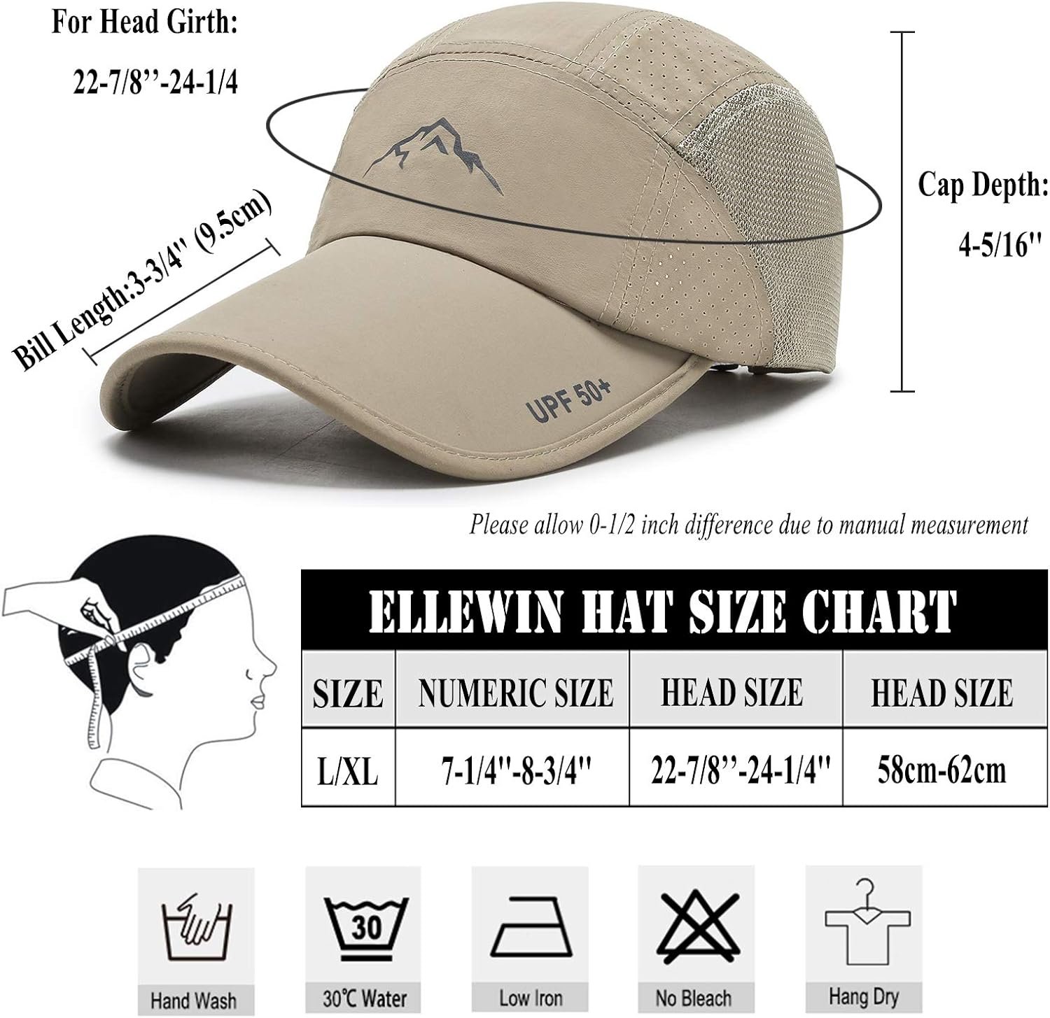 Baseball cap bill length Clearance