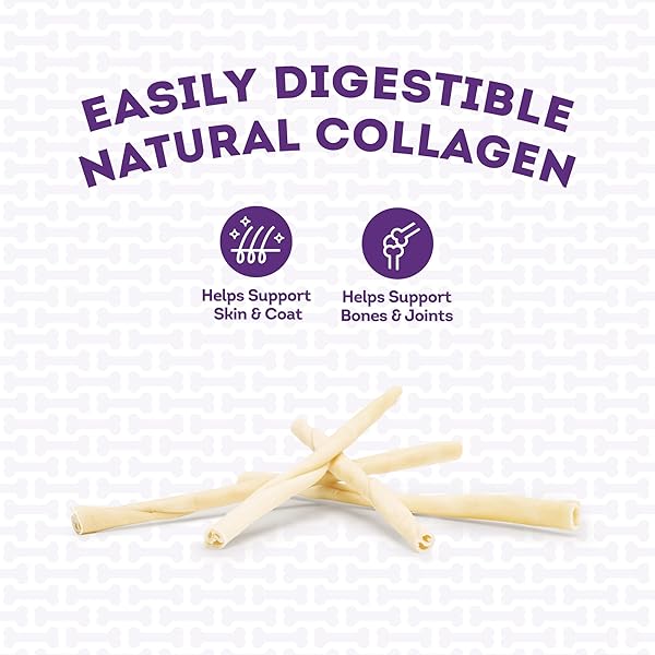 TREATLY USA COLLAGEN TWIST ROLLS 12-13″ DOG CHEW TREATS – NATURAL FLAVOR, 4 COUNT/1 PACK