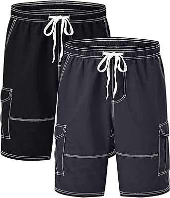 mens swim trunks with cargo pockets