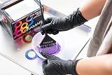 FRAMAR Black Nitrile Gloves Large 100 Count Disposable Non Latex view 3