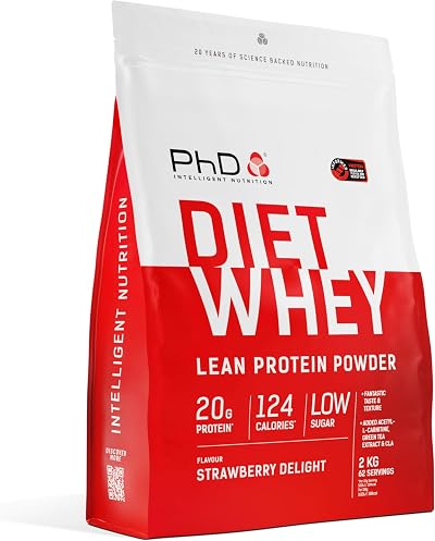 PhD Diet Whey Low Calorie Protein Powder Strawberry Delight 2 kg 62 Servings