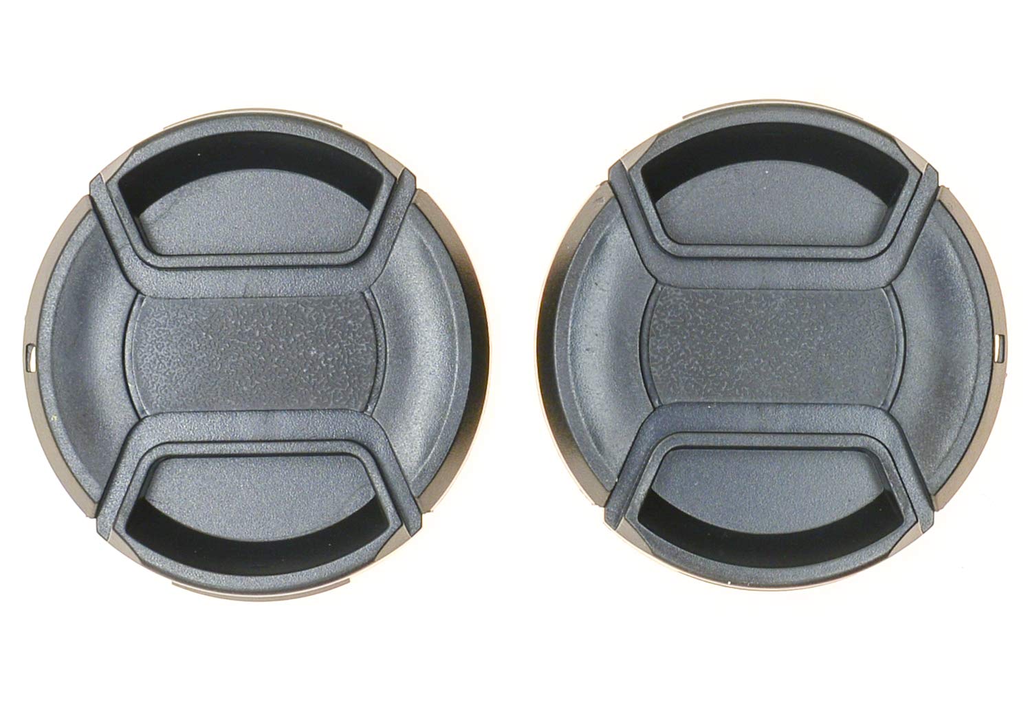 PROtastic® 55mm Lens Caps (Pack Of 2) - Spring Loaded Pinch Cap Wont Fall Off. Fits Nikon, Canon, Pentax etc. LC-55 E-55 O-LC55
