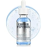 Copper Peptide Serum for Face, with GHK-Cu and Hyaluronic Acid – Lightweight Hydrating Facial Serum(1.01 Fl Oz, Copper Peptide)