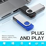 FEBNISCTE 8GB USB 2.0 Flash Drive 10 Pack Memory Stick Thumb Drive Pen Drive w/ view 6