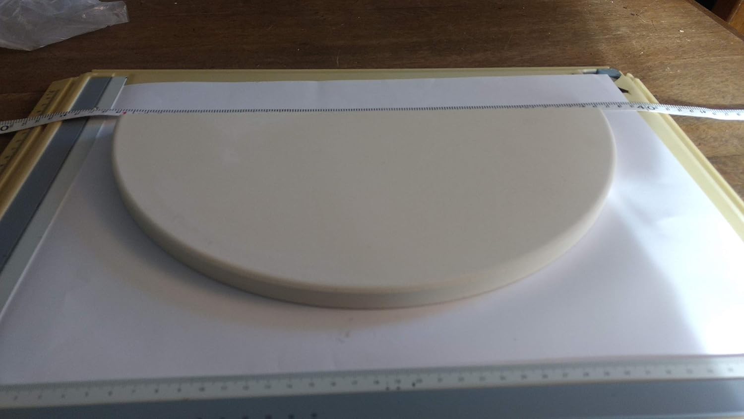 YNNI KAMADO Pair (2) Extra Thick High Temperature Half Moon Pizza Stones Heat Deflector BBQ 35.5cm TQHMPS355 - Image 3