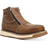 King Welt Ultra Flex 6" 335 Medallion Dual Zipper Double Density Lightweight Men Work Boots