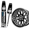 Matte Black Rim Touch Up Paint, Car Wheel Repair Kit Curb Rash, Quick And Easy Wheel Scratch Repair, Rim Paint For Car Wheel Repair, Universal Color Black Wheel Paint