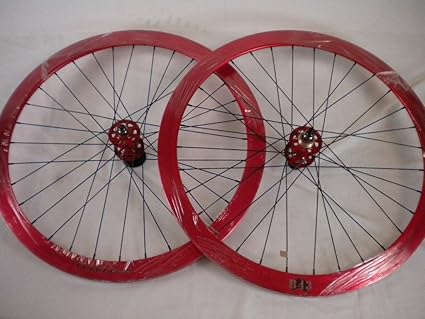 red bike rims