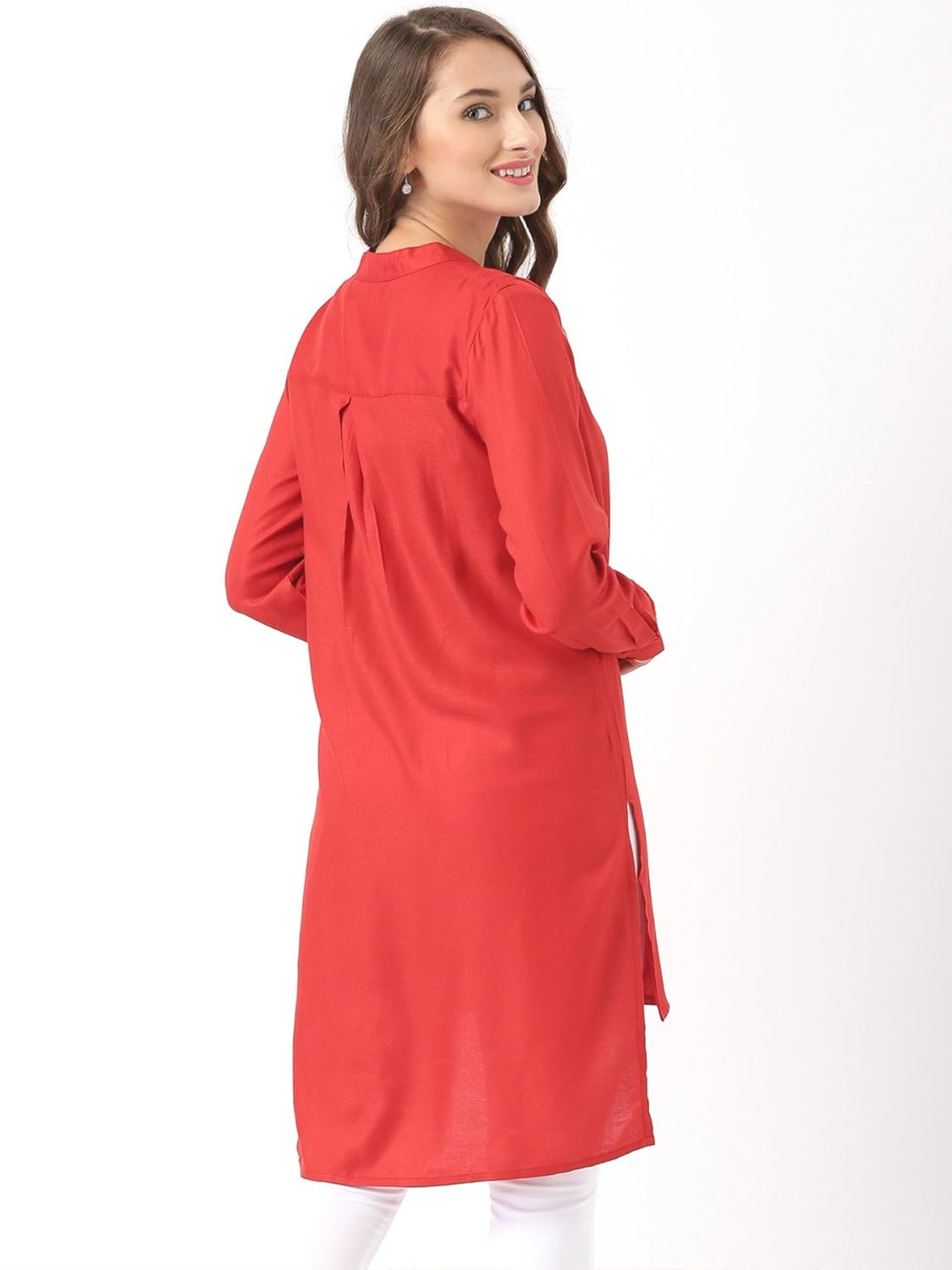 marie claire women's top (mc10276--xs, red, x-small)