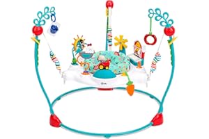 Baby Einstein Farm Explorers Jump & Learn Barnyard 2-in-1 Baby Jumper Activity Center with Interactive Toys, Music, Lights, & Sounds, Ages 6-12 Months