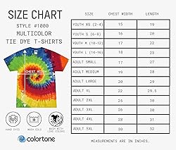 Colortone Pigment Tie Dye 100% Cotton T-Shirt for