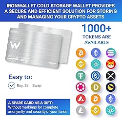 Crypto Wallet - Pack of 2 - Metal Design Card for