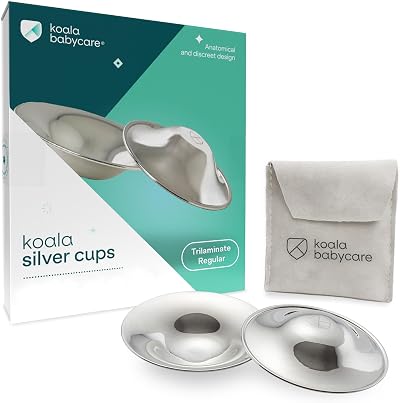 KOALA BABYCARE Silver Nipple Shields Tri-Laminate Made in Italy