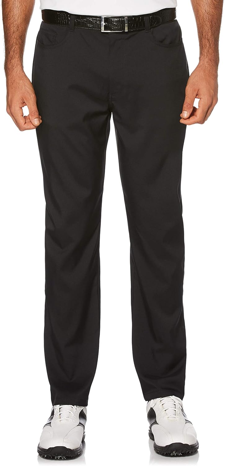 PGA TOUR Men's Flat Front Comfort Stretch 5 Pocket Pant at  Men’s Clothing store