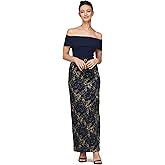 JS Collections Womens Fidelia Column Ankle Gown