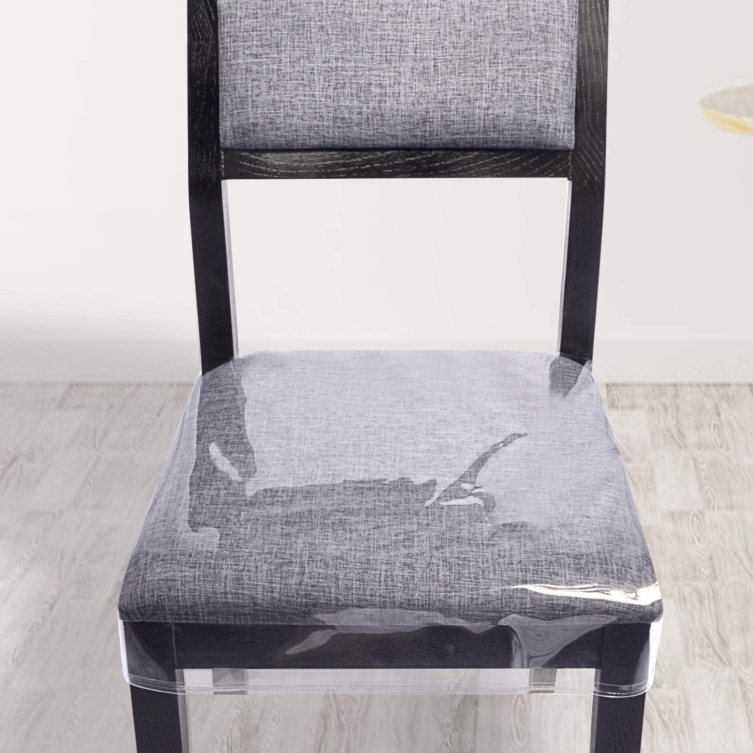 Zipcase 4 Pack Stain, Water and Kitty Scratch Resistant Dinning Chair Covers/slipcovers Chair Protector Waterproof PVC 18x17 inches with Adjustable Belt Strap for Most Standard Chair, Set of 4: Kitchen & Dining