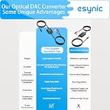 eSynic Optical to RCA Converter 192 KHZ DAC Portable Aluminum Shell view 9