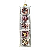 Box of Chocolates Glass Christmas Ornament
