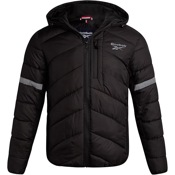 Reebok Mens Jacket - Water Resistant Zip Up Sherpa Fleece