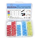 50PCS Nylon Spade Quick Disconnect Connectors Kit
