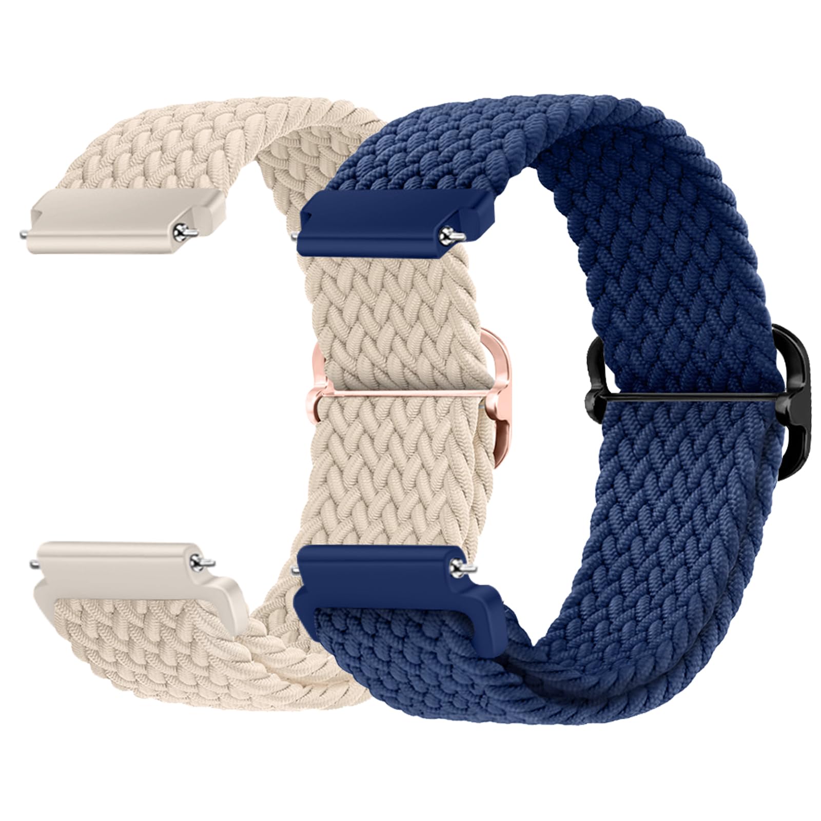 MaEiol 22mm Straps Nylon Braided for Xiaomi Watch S4/S4 Sport/Xiaomi Redmi Watch 5 Active/5 Lite/Amazfit Bip 6/Bip 5 /Amazfit Balance/GTR 4 /GTR 3 Pro, Sports Replacement Wristband for Women Men