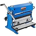 VEVOR Sheet Metal Brake, 12-inch, 3-In-1 Combination Shear Brake Roll Machine, 20-Gauge Capacity Shear Press Brake with 90° Max Bending Angle, Shears and Slip Roll Machine for Shear Bending Rolling