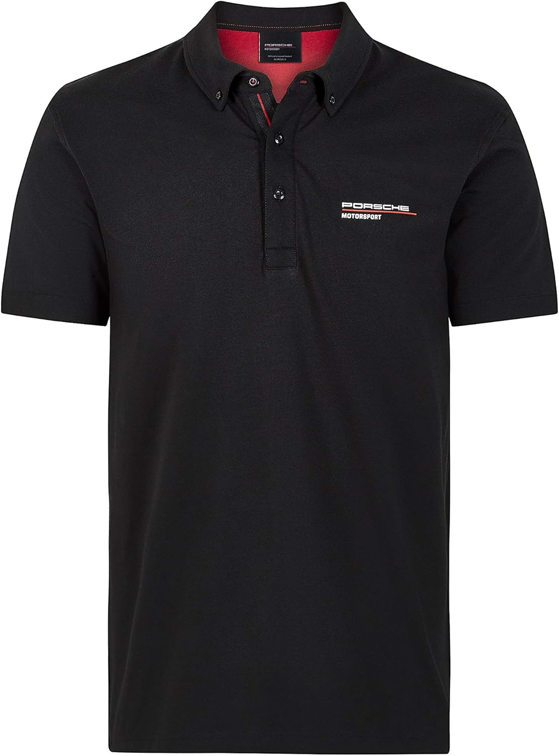 Porsche Motorsport Men's Polo Shirt in Black: Clothing