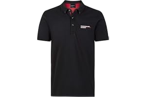 Porsche Motorsport Men's Polo Shirt in Black