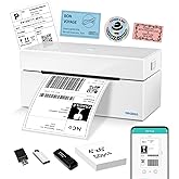 ORGBRO Bluetooth Thermal Shipping Label Printer, Z1-Plus Wireless 4X6 Shipping Label Printer for Small Business Office or Home Support iPhone Android Windows macOS Chrome Amazon Ebay Shopify USPS