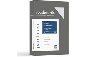 Southworth® Parchment Specialty Paper, 24 Lb., 8 1/2" x 11", Gray, Pack Of 500