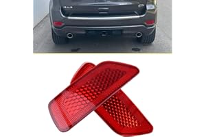 Wocch Red Lens Rear Bumper Reflector Light for Jeep Grand Cherokee (2011-2020) Patriot (2013-2017) Compass (2011-2017) for Dodge Journey 2011-2020, Replace# 57010720A 57010721AC